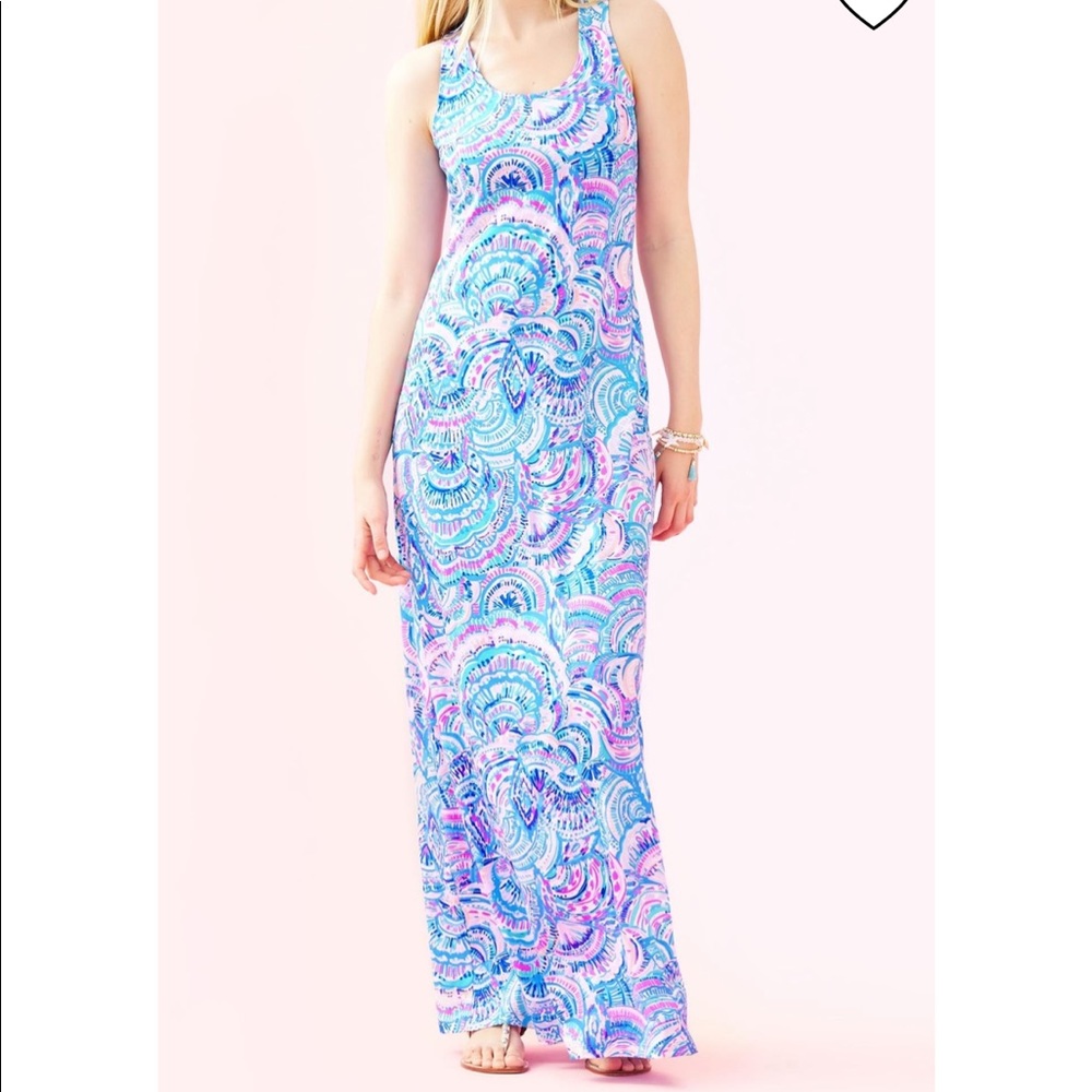 Lilly Pulitzer Treena Maxi Dress Size Small.  New with tags.  100% Pima cotton.